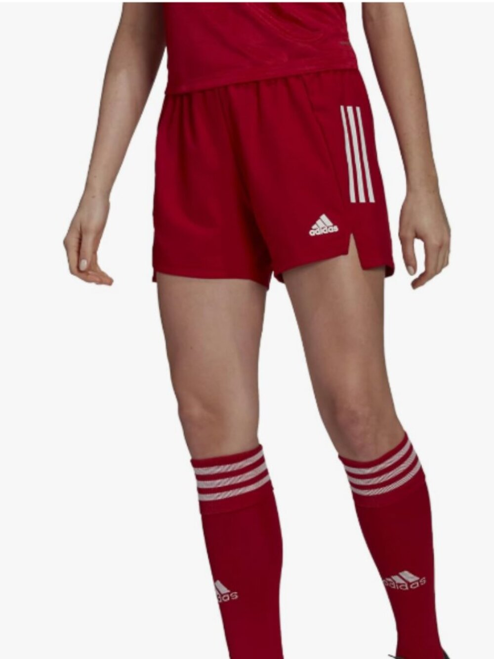 Adidas | Aeroready Women's Condivo Soccer Shorts | Power Red / White | Large